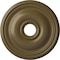 Ekena Millwork Bradford Ceiling Medallion (Canopies up to 4 3/8"), 18 1/8"OD x 3 3/4"ID x 1 1/8"P, Mississippi Mud CM18BRMMF - alternate 1